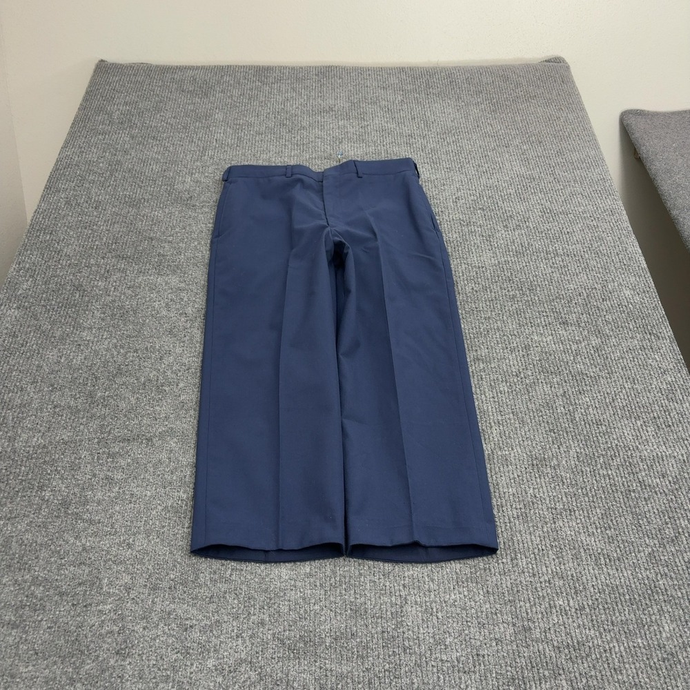Vintage US Air Force Tennessee Apparel Trousers Mens 33 Blue Poly Wool Military
